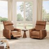 Power Recliner Swivel Rocker Chair with USB Ports, Fabric Glider Nursery Chair with High Back for Living Room - 3 of 4