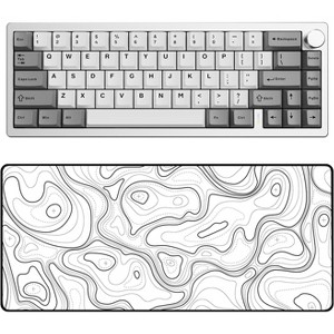 YUNZII AL68 Keyboard (Silver, Cocoa Cream V2)， Gaming Mouse Pad - 1 of 4