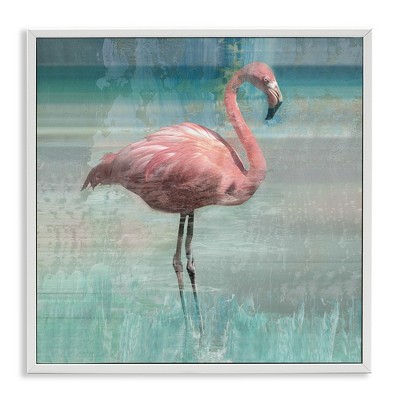 Stupell Industries Layered Flamingo Bird Portrait, 24" x 24"