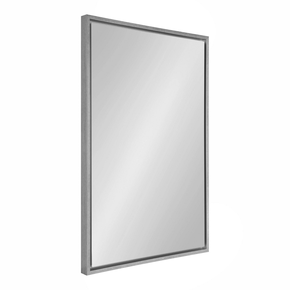 Photos - Wall Mirror 24" x 36" Evans Rectangle  Silver - Kate & Laurel All Things De