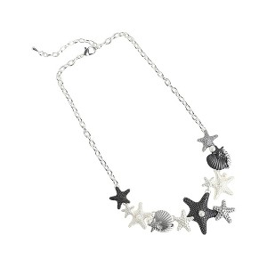 SOHI Women's Multicolour Party Statement Necklace - 1 of 4