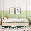 Twin Size Platform Bed with Trundle for Bedroom - 4 of 4