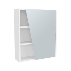 GlasFlength Decorative Wall Mirrors Bathroom Decor Cabinet Accent Mirror Vanity Medicine Cabinet Mirrors for Bathroom Wall, White, 19.7"*6.5"*23.3" - 1 of 4