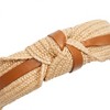 Glamlily 4 Pack Woven Knotted Headbands for Women with Faux Leather Accents (4 Colors) - 3 of 4
