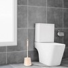REGALWOVEN Apartment Bathroom Accessories Toilet Brush and Holder Set with Ventilation Slots Base - 4 of 4