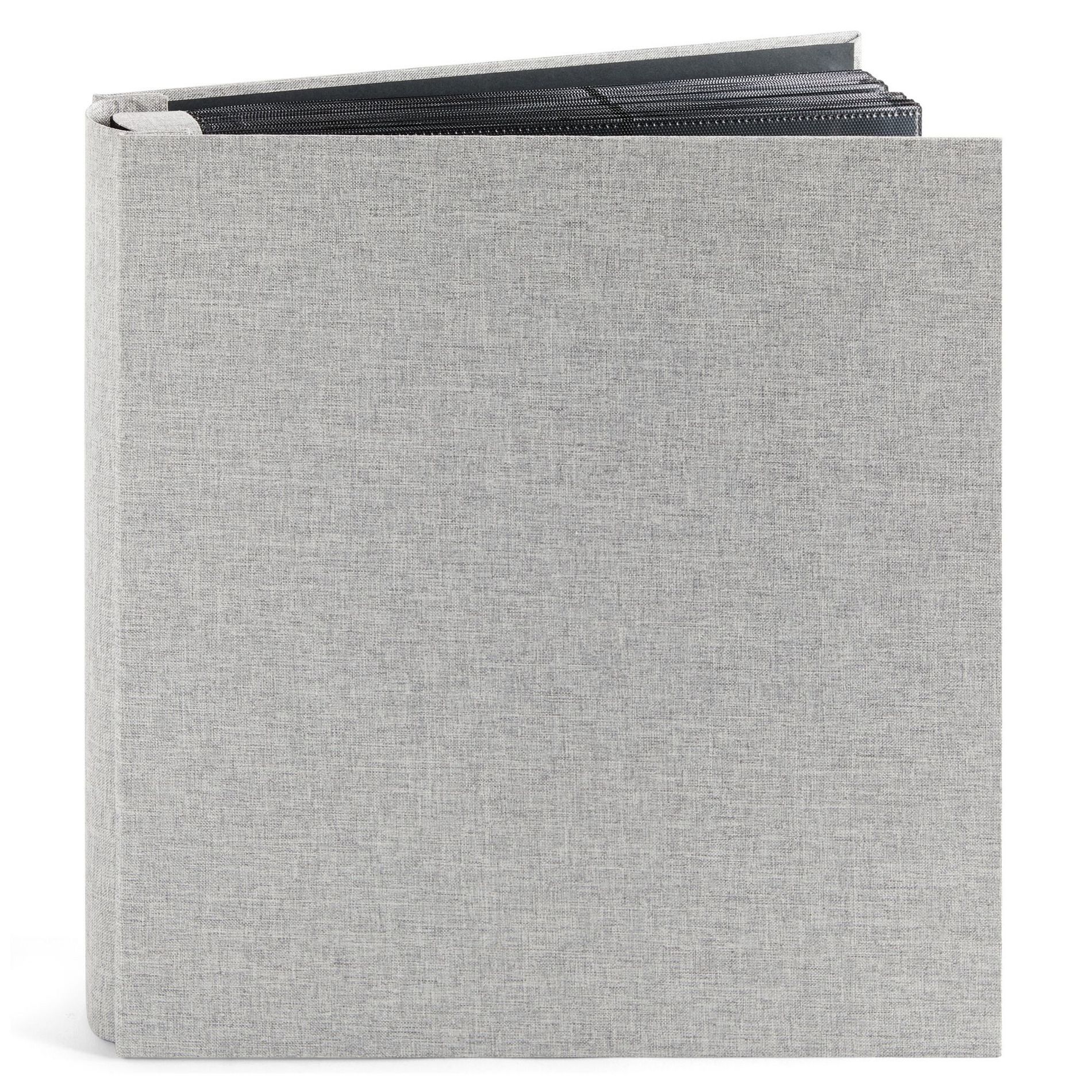 Pipilo Press Large Photo Album for 1000 Photos, 4x6 Photo Albums with Pockets, Grey Linen Cover, 14 x 13 x 3 In