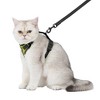 Step-in Lock Adjustable Cat Harness w. Cat Leash Combo Set with Neoprene Handle 5ft - Small, Medium and Large Breed Cats - 4 of 4