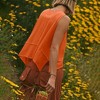 Women's Sleeveless Crop Top Summer Flowy Loose Crew Neck Athletic Cropped Tank Tee Shirts - 4 of 4