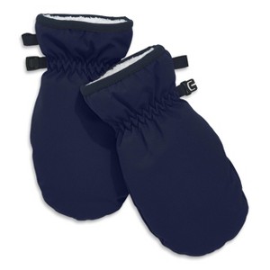 Primary Kids Weatherproof Puffer Mittens in Navy Size xs/s : Target