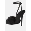 Tarantino Faux Fur Stiletto Sandals - 3 of 4
