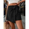 Women's Side Wrap Shorts Skort Casual Summer Skirt Shorts - 4 of 4
