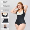Women's Shapewear Tummy Control Bodysuit Open-Bust Brief Bodysuit High-Waist Thigh Slimmer Shapewear Fajas for Women, Black - 3 of 4