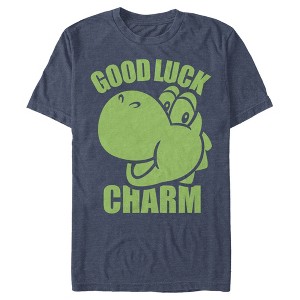 Men's Nintendo Super Mario St. Patrick's Day Yoshi Good Luck Charm T-Shirt - 1 of 4