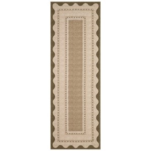 Modern Bordered Living Room Bedroom Rugs, Scalloped Washable Non Slip Dining Room Carpet, Accent Home Decor Rugs - 1 of 4