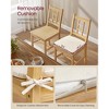 2pcs Dining Chairs with Removable Cushion, Sturdy Construction for Diningroom - 4 of 4