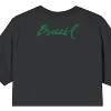 Team Gear Brazil 90’s World Soccer Cup Men’s Black Vintage Oversized Boxy Tee-XL - 4 of 4