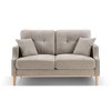 Whisen 2 Seater Loveseat Sofa with USB Charge Waterproof Fabric - 3 of 4