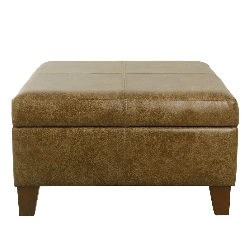 Luxury Large Square Storage Ottoman - HomePop, 3 of 13