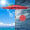 Yescom 9Ft UV50+ Aluminum Outdoor Table Patio Umbrella with Crank Tilt Sunshade Red - 4 of 4