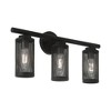 Livex Lighting Industro 3 - Light Vanity in  Black/Brushed Nickel - 4 of 4