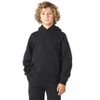 Future Planet Kids Unisex Jupiter Premium Fleece Lined Soft Cotton Pullover Hoodie Sweatshirt Loose Fit Black - 3 of 4