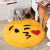 Walk on Me Faux Fur Super Soft Emoji Rug Tufted With Non-slip Backing Area Rug 26" - 2 of 4