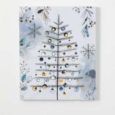 Sullivans Led Tree Wall Decor 22"H Blue