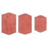 Waterford Collection Tufted Bath Rug, Extra Soft and Absorbent, Non-Slip Bath Mats, Machine Washable bath rugs for Bathroom, 3 Piece Set, Coral - 2 of 4