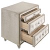 Coaster,Antonella Upholstered 3-drawer Nightstand Ivory and Camel - 2 of 4