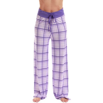 Just Love Womens Wide Leg Casual Comfy Flowy Loose Stretch - Palazzo Pajama  Pants Pjs 6990-10281-pur-m : Target