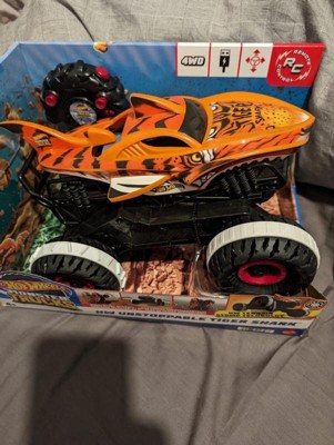 Vehículo Hot Wheels Rc Monster Trucks Tiger Shark 1:15 Color Multicolor