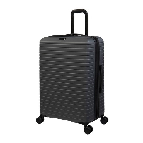 It Luggage Attuned Hardside Medium Checked Expandable Spinner Suitcase Dark Gray Target