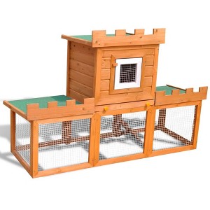 vidaXL Outdoor Large Rabbit Hutch House Pet Cage Single House - 1 of 4