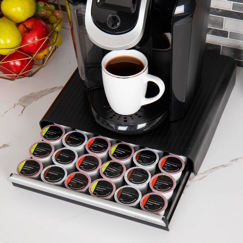 Mind Reader Single-Serve Coffee Pod Drawer 36 Pod Capacity Black, 5 of 7