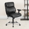 Emma and Oliver 400 lb. Big & Tall Mid-Back Swivel Clean Line Stitch Ergonomic Task Office Chair - 2 of 4