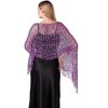 INSPIRE CHIC Women's Sequin Shawls and Wraps for Evening Dresses Fringed Sparkly Scarf 1Pc - 2 of 4