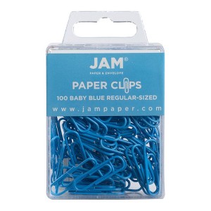 JAM Paper 1" 100pk Colorful Standard Paper Clips - Regular - 1 of 4