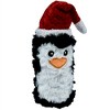 Pet Lou Squeaky Christmas Penguin Bottle Dog Toy - 8" - 3 of 3