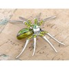 Anna-Kaci Women's Rhinestone Spider Brooch Pin with Black Gemstone Accents - 3 of 4