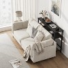Coolmee 39.3 inch Entryway Table with Storage, Rustic Console Table with Adjustable Shelf for Entryway, Living Room, Hallway, Bedroom - 4 of 4
