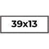 PosterPalooza | Panoramic Slim Profile Brown Picture Frame - UV Acrylic, Foam Board Backing, Hanging Hardware - 2 of 4