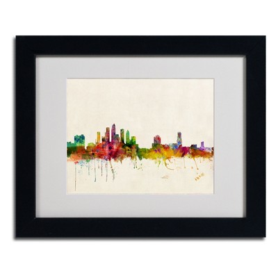 Trademark Fine Art -Michael Tompsett 'Tampa, Florida' Matted Framed Art