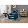 Oversized PU Leather Power Lift Recliner Chair with Dual OKIN Motors, 180¡ã Lay Flat, Multi-Function Massage, and Cup Holders - 3 of 4
