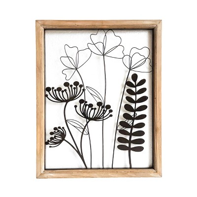 VIP Wood 19.5 in. White Wired Flower Frame
