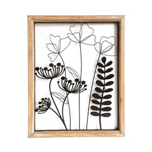 VIP Wood 19.5 in. White Wired Flower Frame - 1 of 2