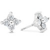 Pompeii3 1/2ct Diamond Eight-Stone Star Burst Studs 14K White Gold - 2 of 4