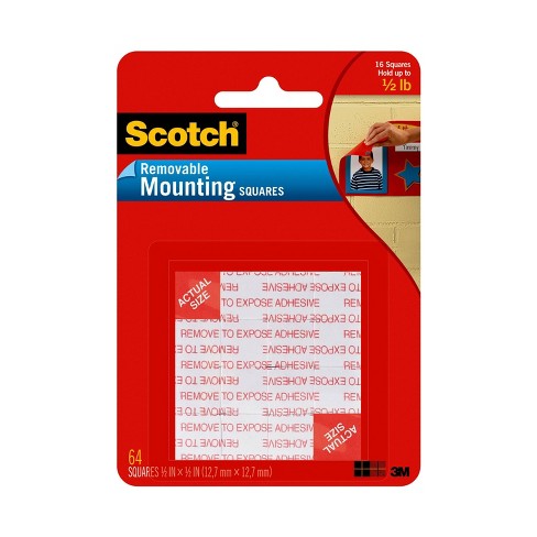 Scotch 64ct Removable Mounting Squares Target