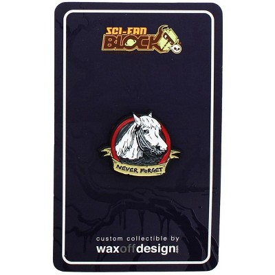 WaxOffDesigns The Never Ending Story Artax Horse "Never Forget" Enamel Collector Pin