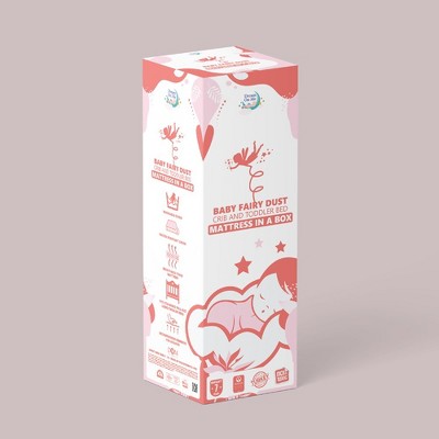 Baby Fairy Dust White 5” Foam Crib and Toddler Mattress