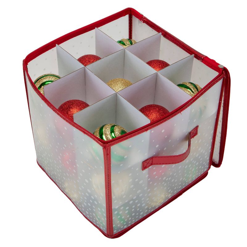 Ornament Storage Organizer Holds 27 4in Ornaments Red- Simplify, 3 of 5